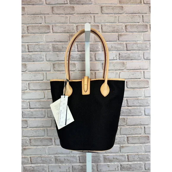 Dooney & Bourke North/South Cindy Bucket Bag, Black, One Size, New With Tags - Picture 2 of 4